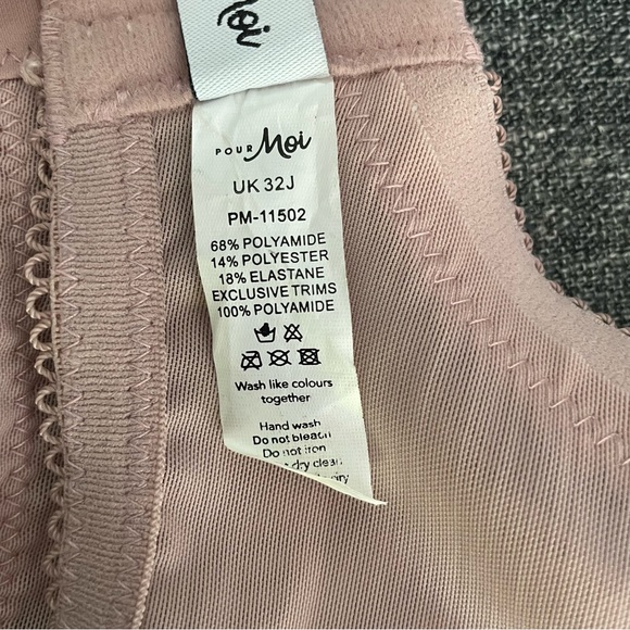 Pour Moi lace bra in blush size UK 32J - Picture 12 of 16